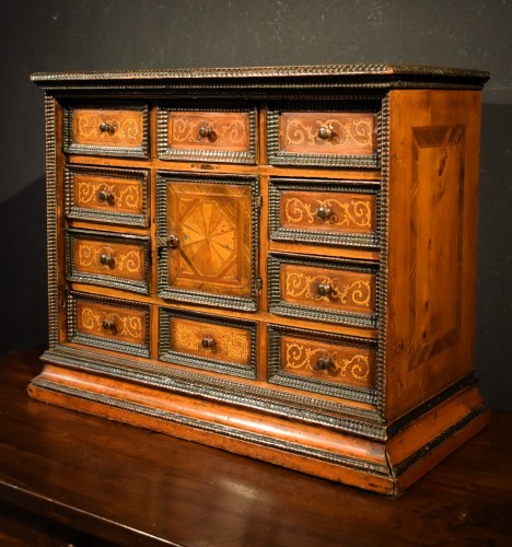 Cabinet marqueté - Vérone, Renaissance Italienne fin du 16e siècle - Romano Ischia